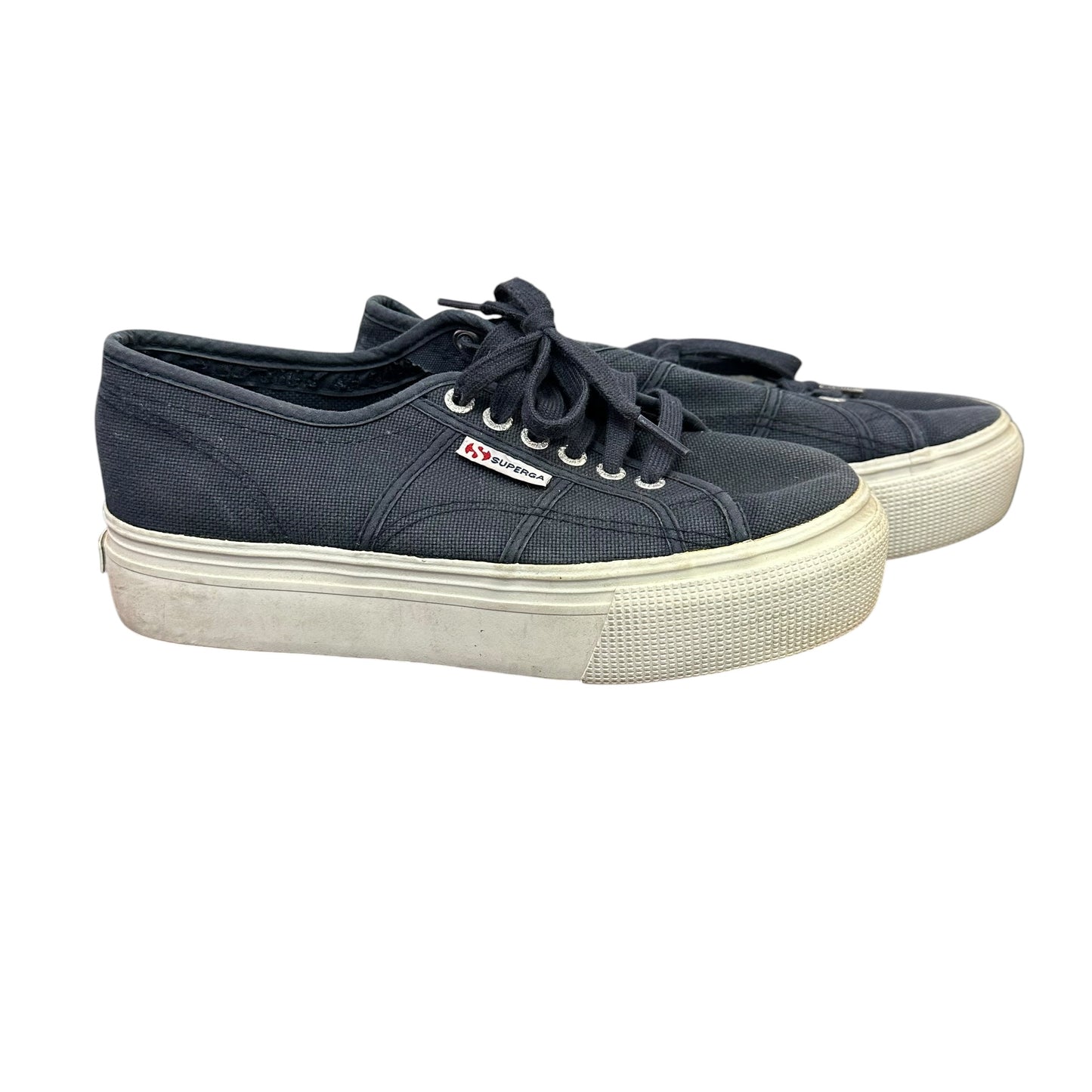 SUPERGA NAVY CANVAS SNEAKERS SZ 8
