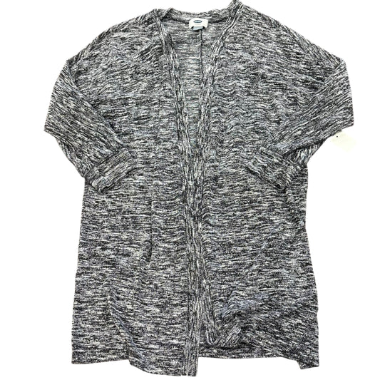 OLD NAVY BLACK WHITE KNIT CARDIGAN 111 MEDIUM