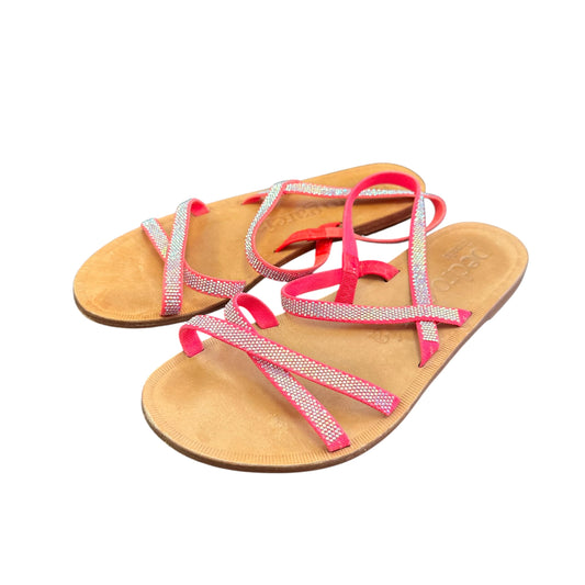 PEDRO GARCIA PINK RHINESTONE SANDALS 38 SZ 6.5