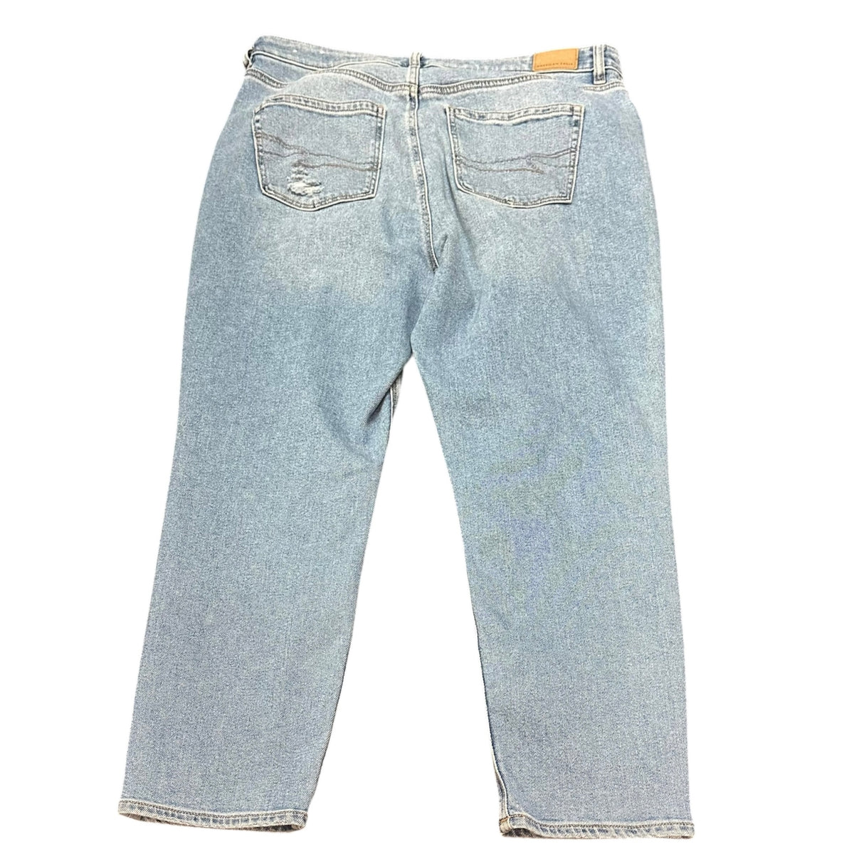 AMERICAN EAGLE DENIM BLUE MOM JEANS 100 SZ 14 REG **