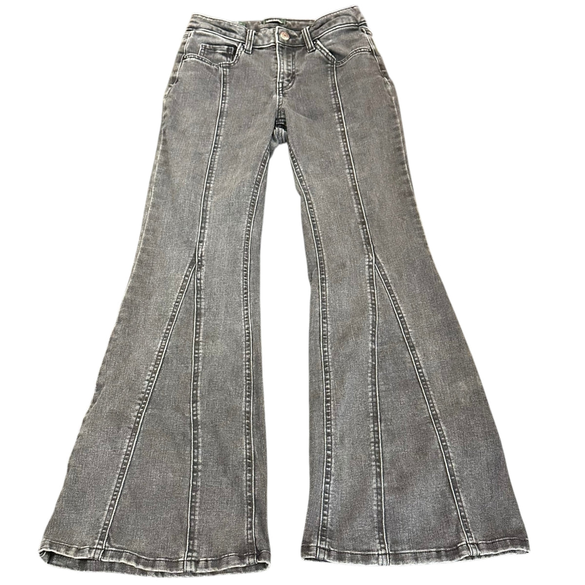 WILD FABLE BLACK DENIM JEANS HIGH RISE FLARE 289 SZ 4