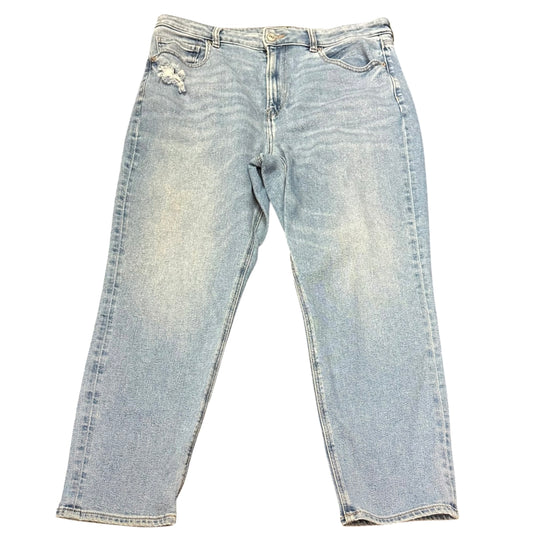 AMERICAN EAGLE DENIM BLUE MOM JEANS 100 SZ 14 REG **