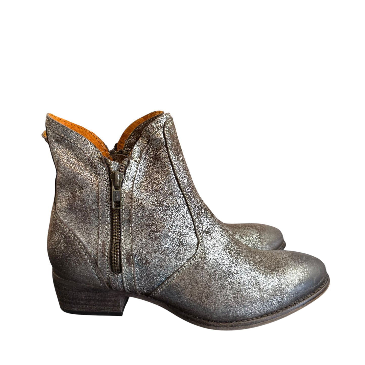 SEYCHELLES LUCKY PENNY PEWTER SILVER BOOTIES 100 SZ 7.5