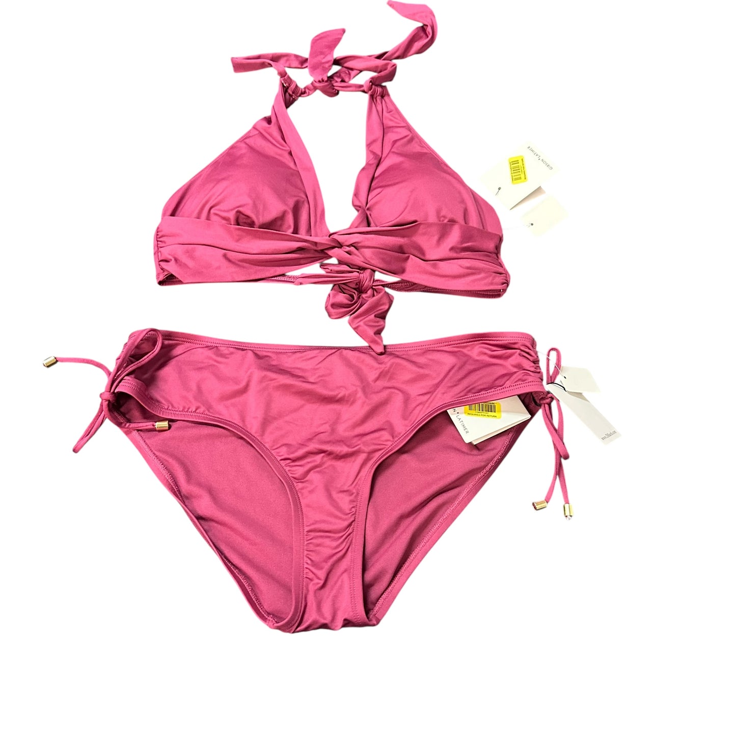 GIBSON LATIMER MAROON 2 PC SWIMSUIT BIKINI NWT 122 LARGE