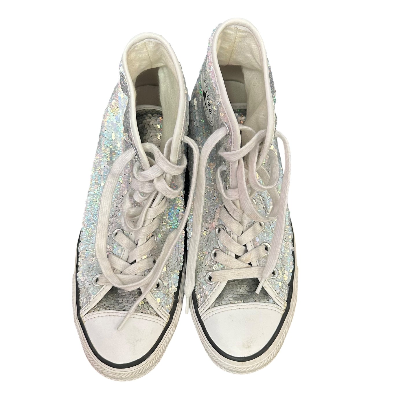 CONVERSE SEQUINS HIGH TOP SNEAKERS 263 SZ 8.5