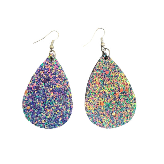 GLITTER TEAR DROP EARRINGS 200