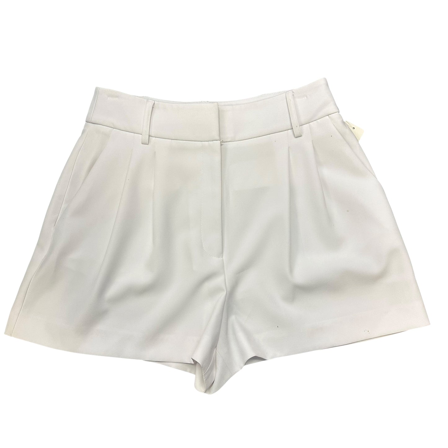 GIANNI BINI WHITE PLEATED SHORTS 14 SZ 6