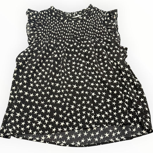 THML BLACK WHITE STAR BLOUSE 100 MEDIUM