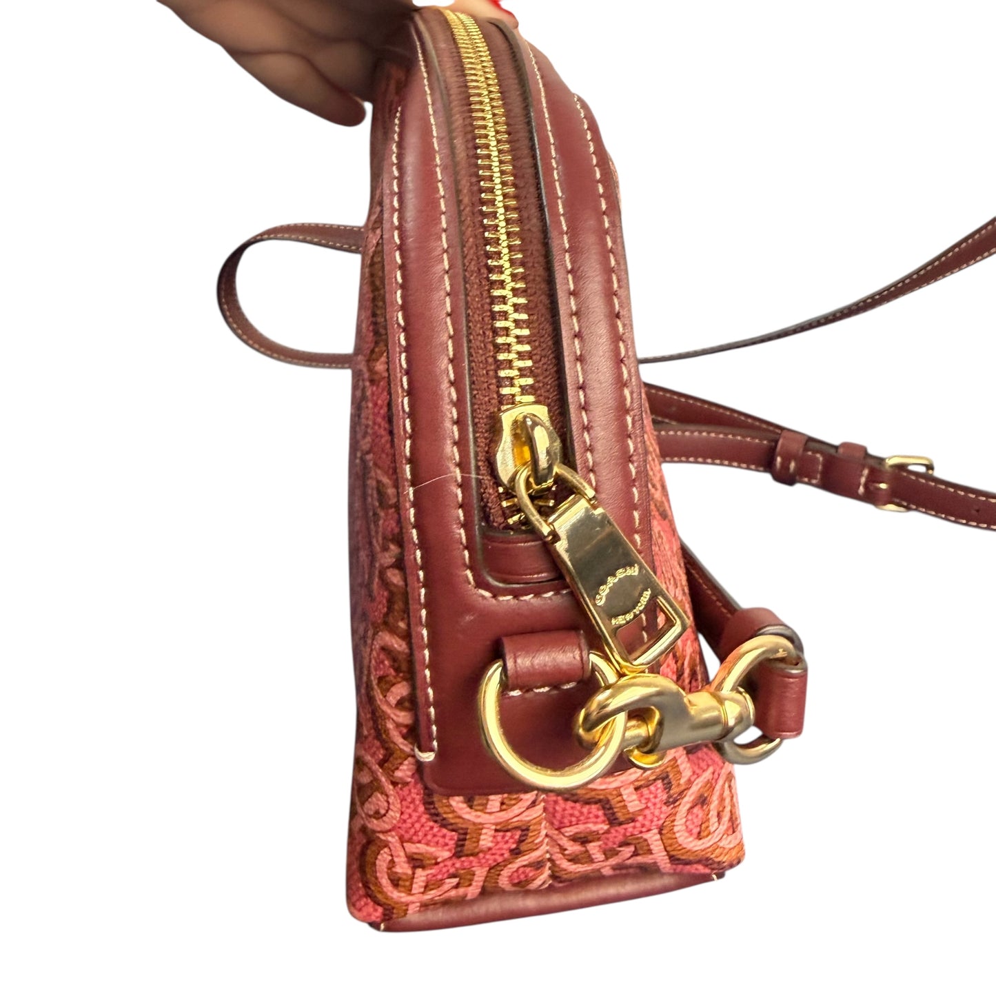 COACH MADI CROSSBODY SIGNATURE ROUGE MONOGRAM PRINT PURSE 100