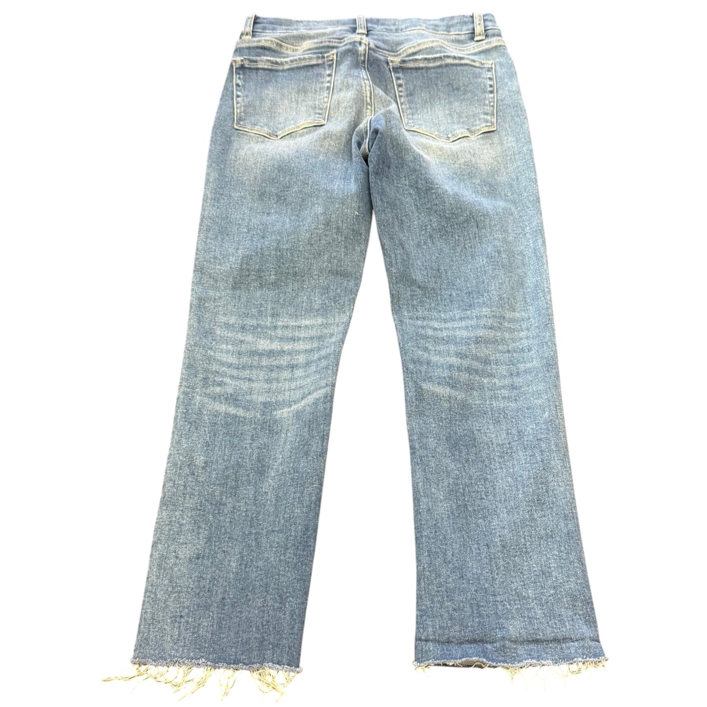 VERVET HIGH RISE STRAIGHT JEANS BLUE DENIM 100 SZ 27