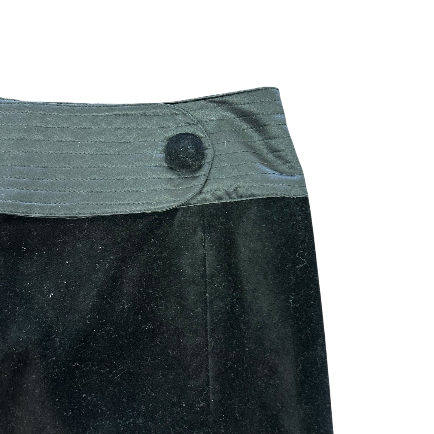 BAHNAZ SARAFPOUR FOR TARGET BLACK CRUSHED VELVET SKIRT 118 SZ 7