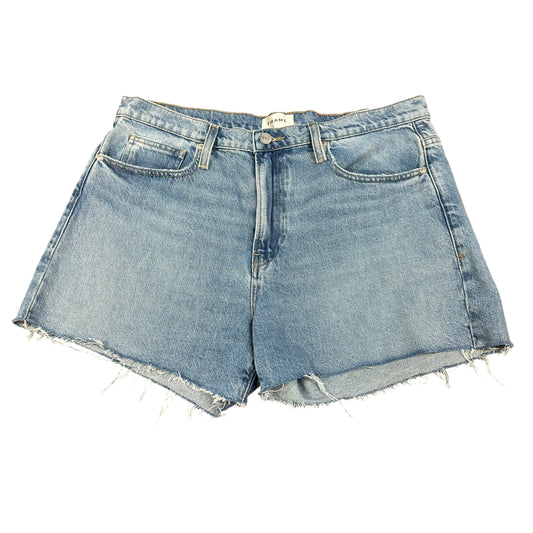 FRAME LE BRIGETTE SHORT DENIM BLUE JEAN SHORTS HIGH WAISTED 26 SZ 31