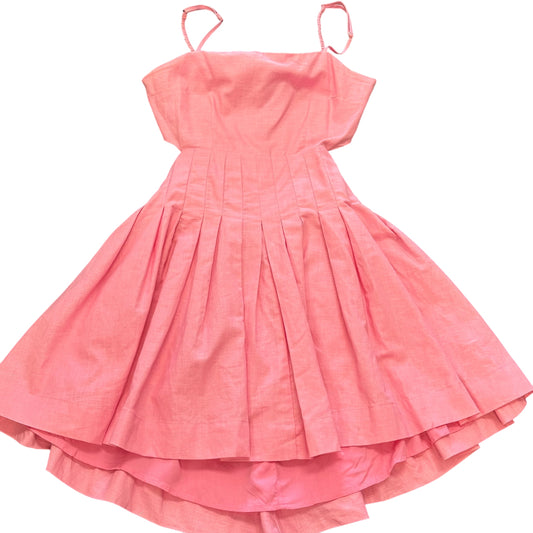 MABLE PINK DRESS TIE BACK 158 SMALL