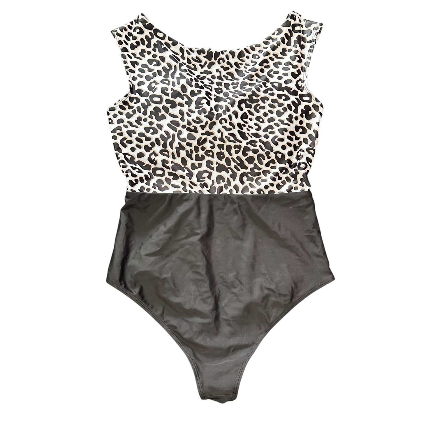 ANIMAL PRINT BLACK SWIMSUIT 239 XL