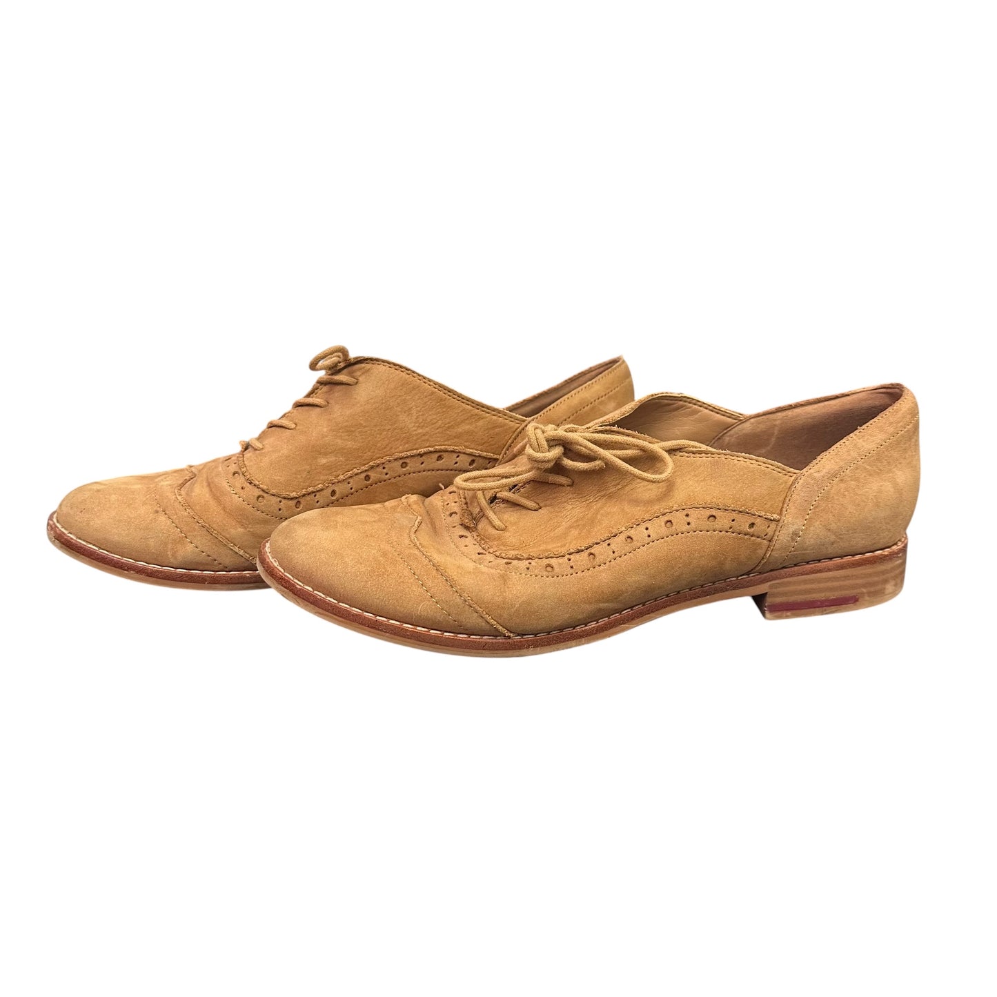 ALDO BROGUE LACE UP SHOES CAMEL BROWN 263 SZ 8