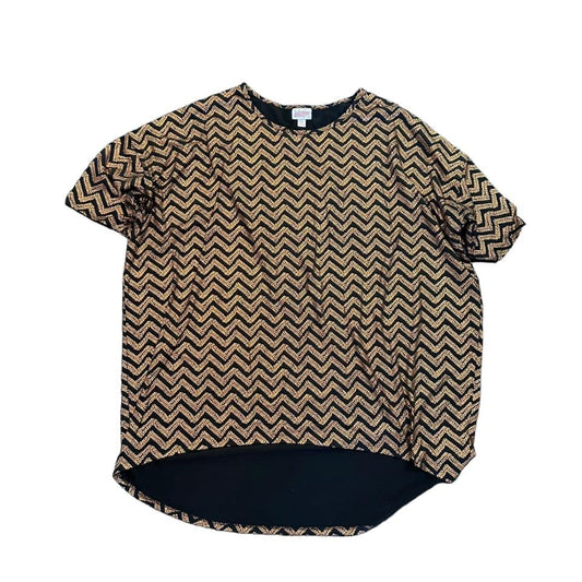 LULAROE GOLD CHEVRON TUNIC 
2X - 128