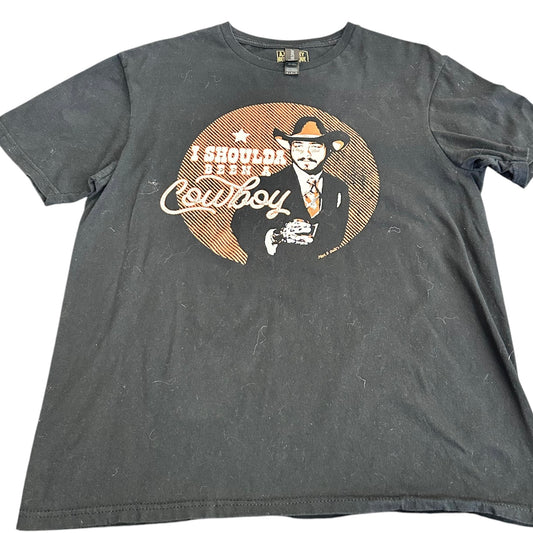 POST MALONE BLACK GRAPHIC TSHIRT 100 MEDIUM