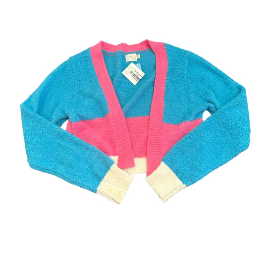 DREAMERS BY DEBUT BLUE PINK CARDIGAN NWT $32 100 M/L