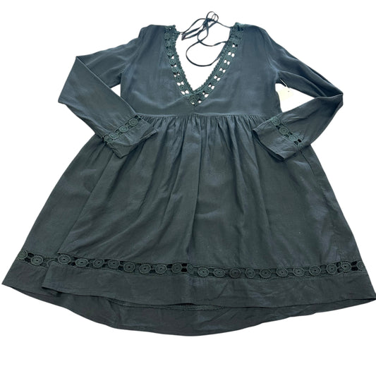 BLACK BOHO DRESS / COVERUP 87 MEDIUM