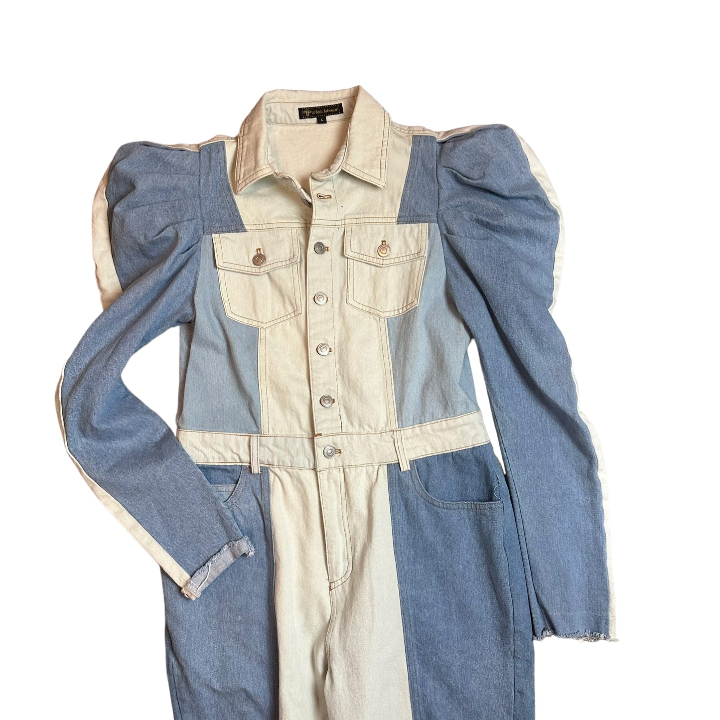 LIL BEES BOHEMIAN DENIM JUMPSUIT - NWOT - LARGE