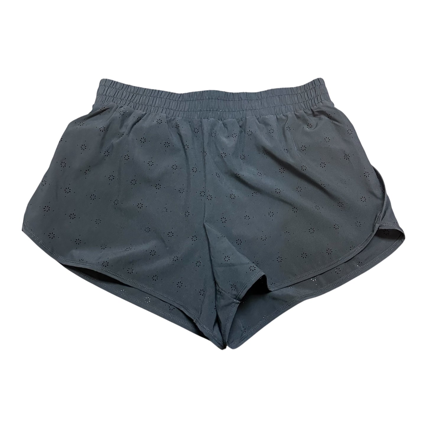 YOGALICIOUS NAVY ATHLETIC SHORTS W LINERS NWOT 122 MEDIUM