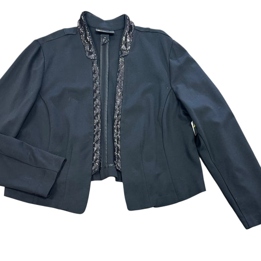 LANE BRYANT BLACK SEQUINS EDGE BLAZER 227 SZ 22