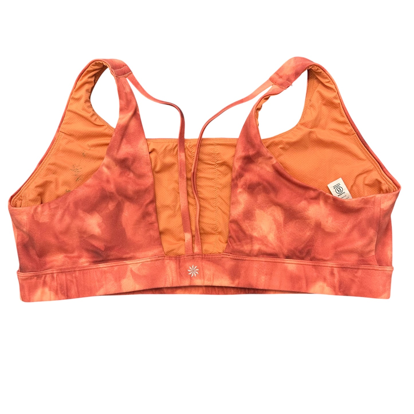 ATHLETA SPORTS BRA ORANGE TIE DYE LOW SUPPORT 100 2X
