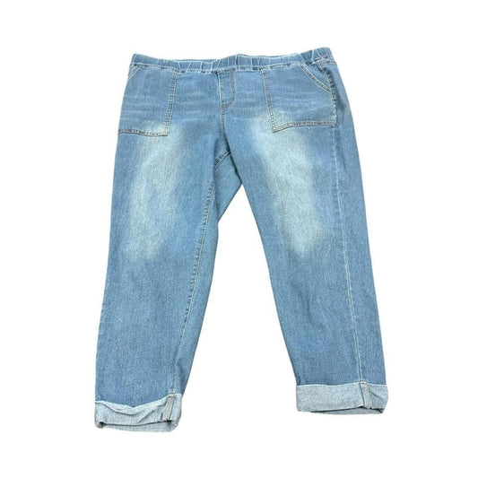 SHEIN BLUE PULL ON JEGGINGS 229 4XL