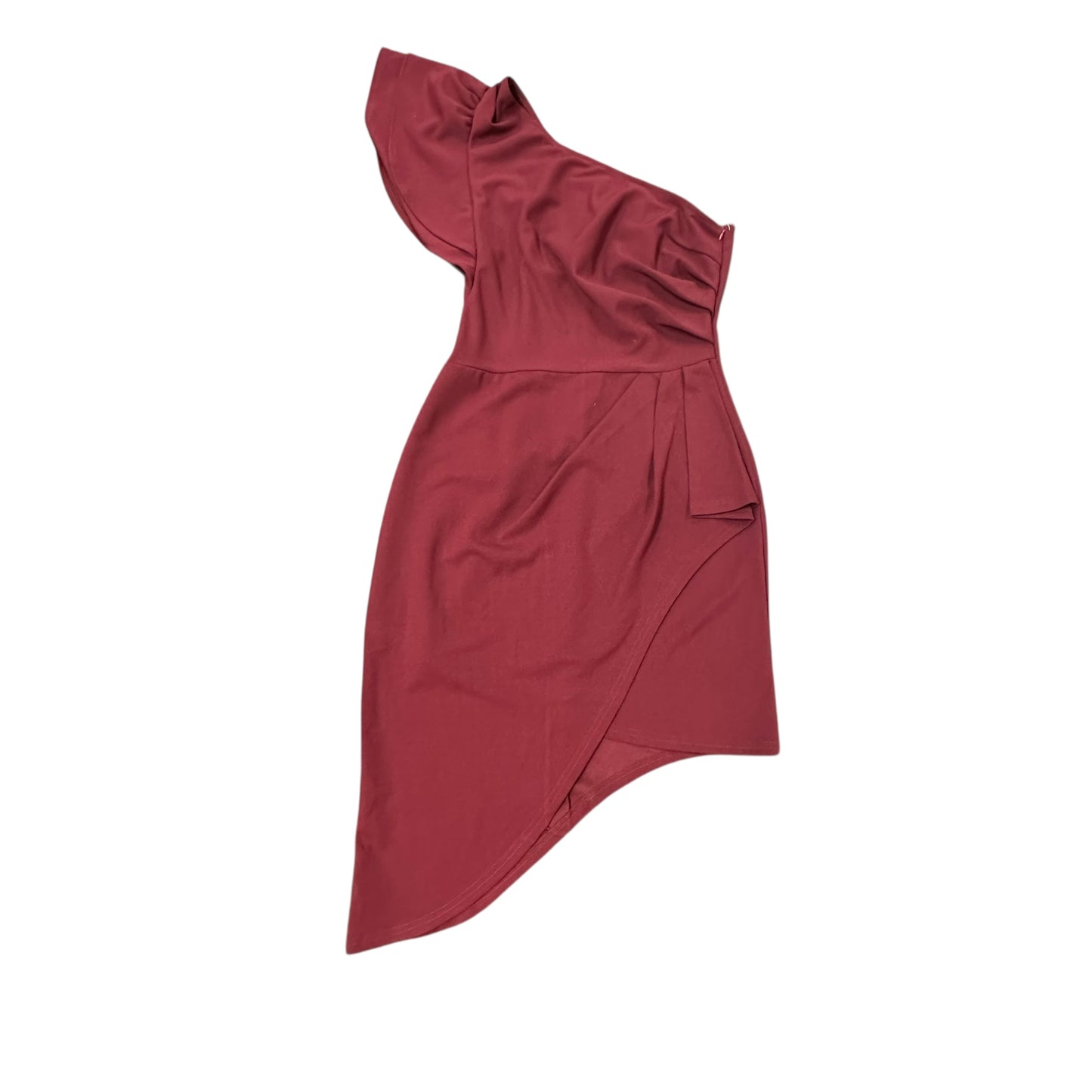BTFBM MAROON ONE SHOULD RUFFLE DRESS NWT 202 LARGE