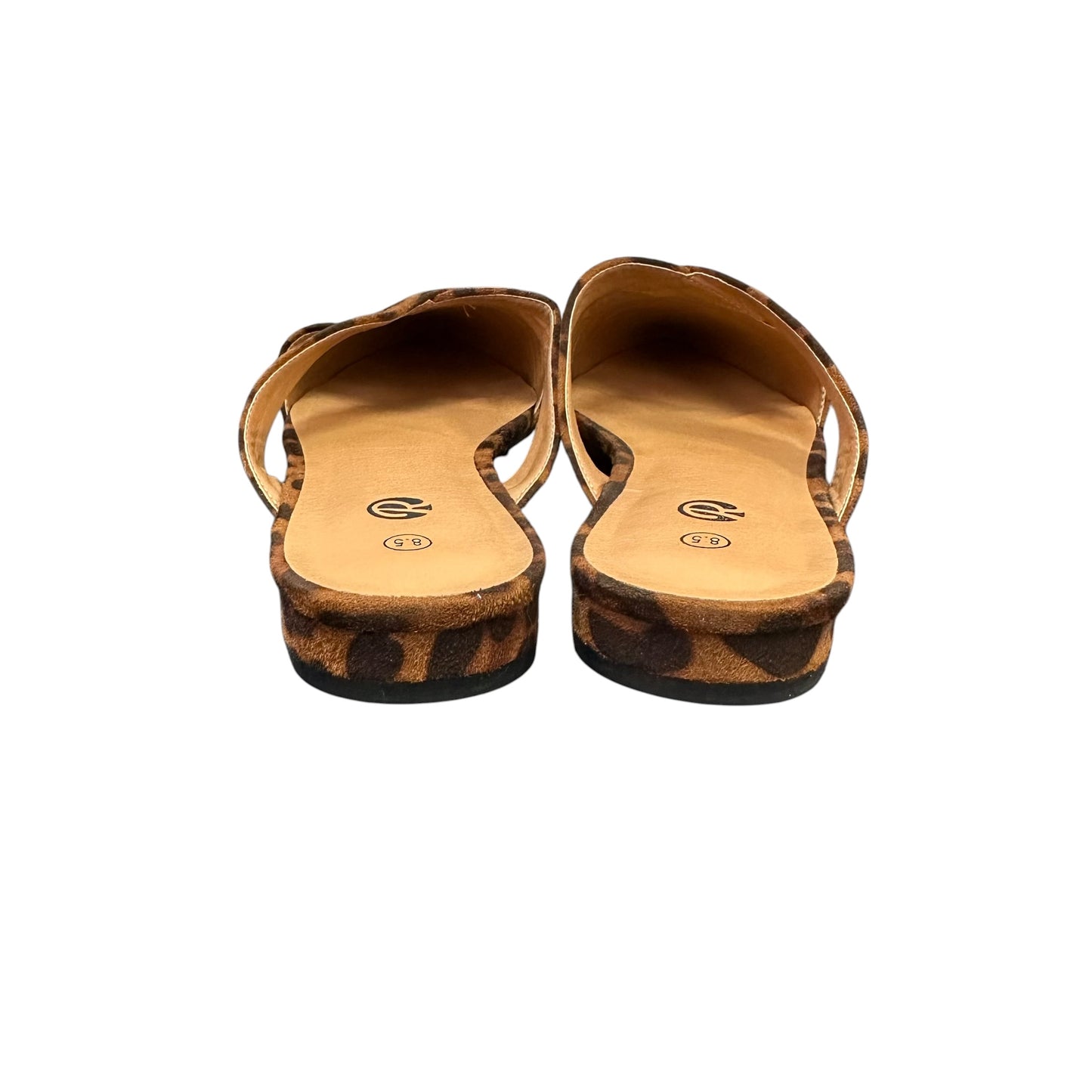 REKAYLA ANIMAL PRINT FLAT MULES 100 SZ 8.5
