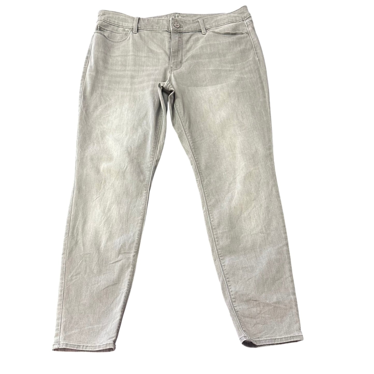 WHBM GRAY SKINNY JEANS 262 SZ 14