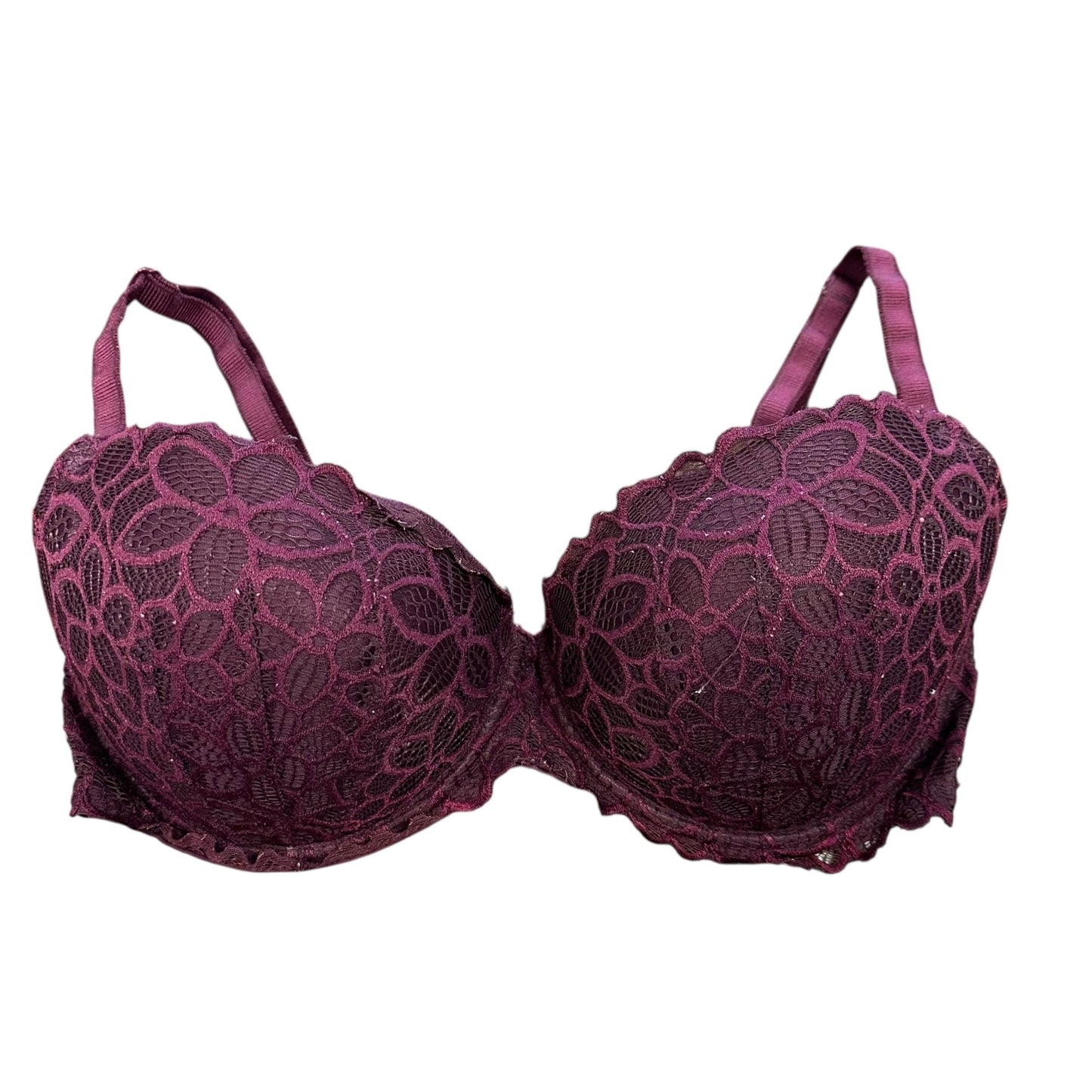 PINK VICTORIA SECRET MAROON BRA 36DD