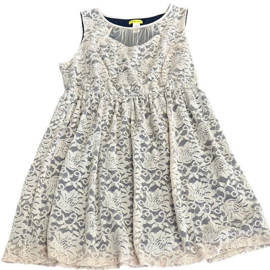 YELLOW STAR BEIGE LACE DRESS 249 3X