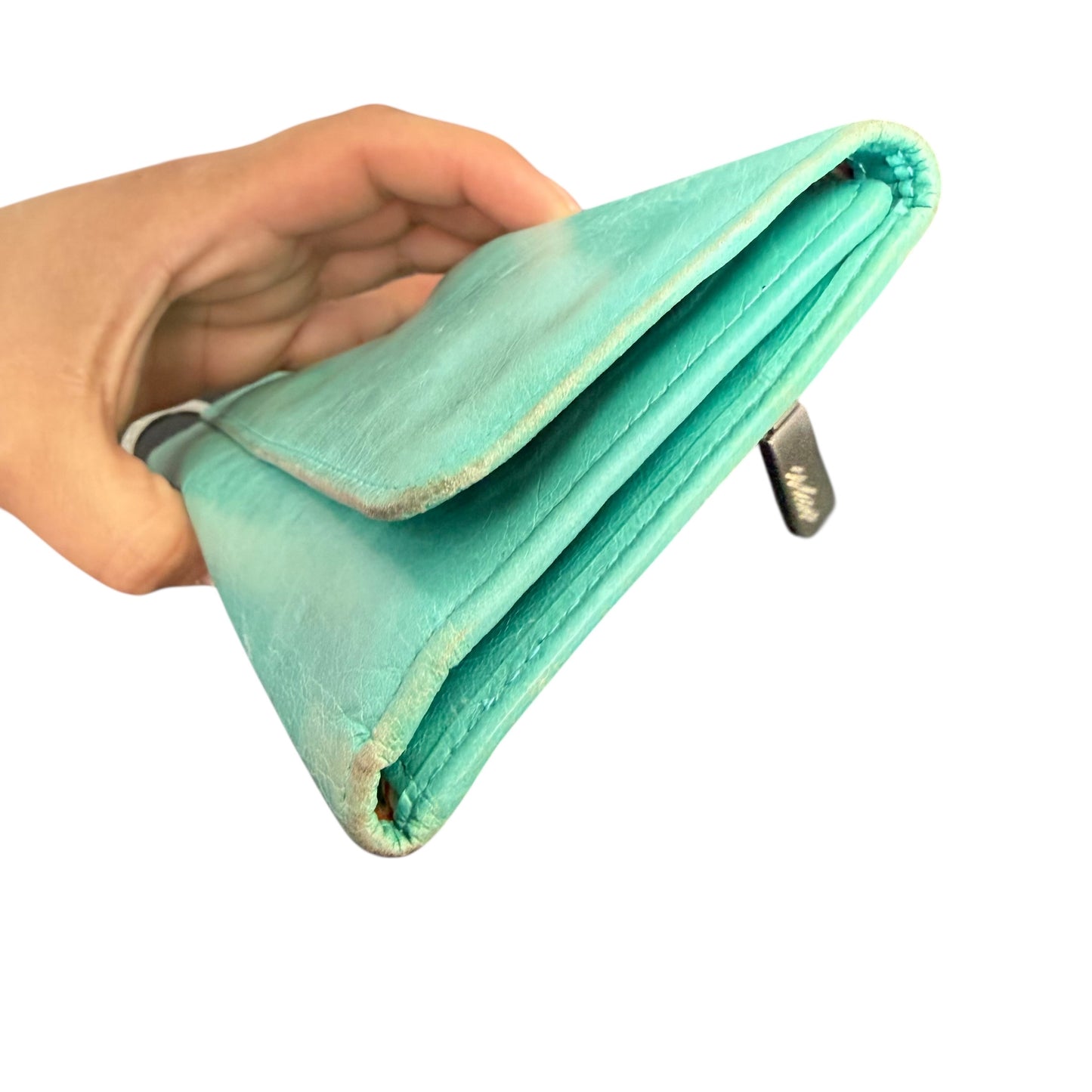 HOBO TRIFOLD TURQUOISE WALLET 258 OS