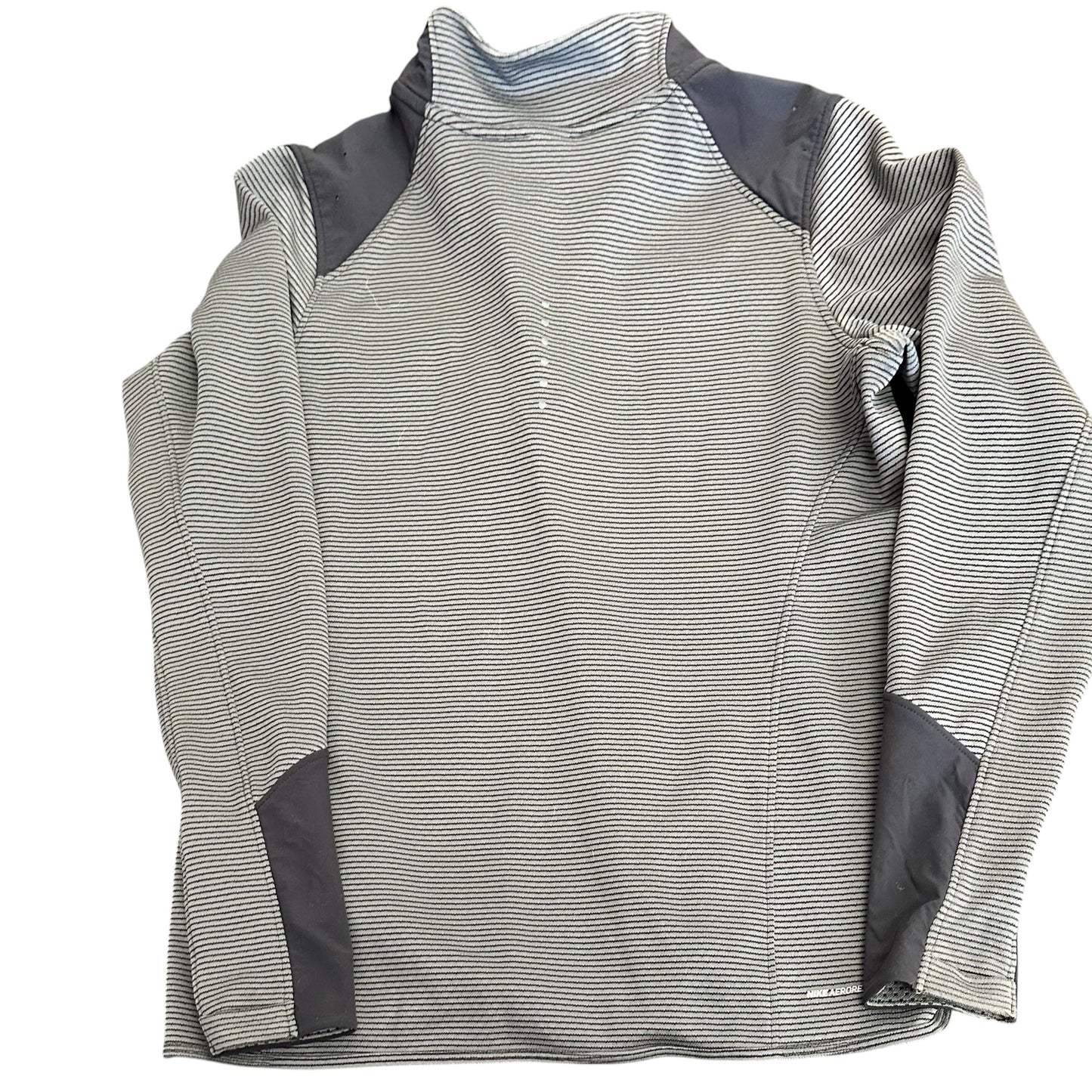 NIKE RUNNING AEROREACT BLACK GRAY PULLOVER TOP 100 LARGE