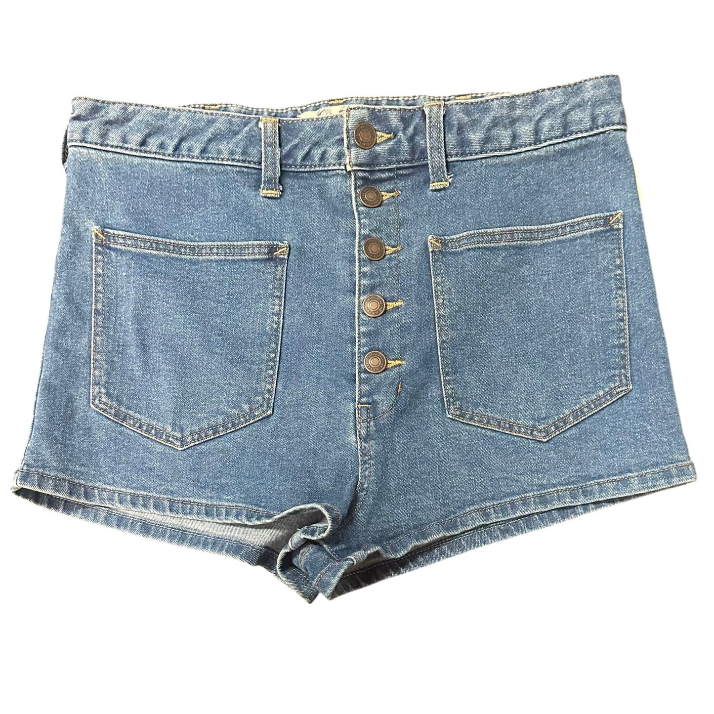 WE THE FREE HIGH WAISTED BUTTON FLY SHORTS 82 SZ 30