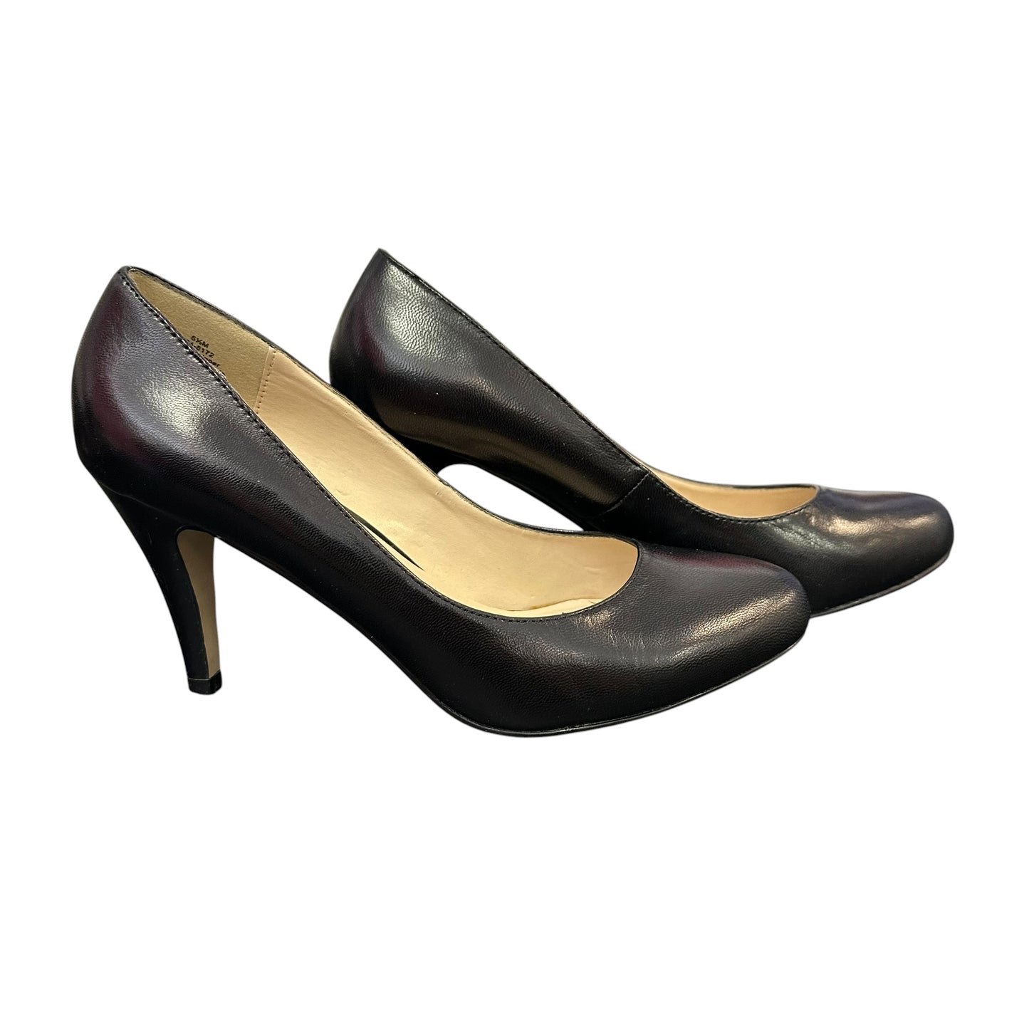 LIZ CLAIBORNE BLACK ROUND TOE HEELS 44 SZ 6.5