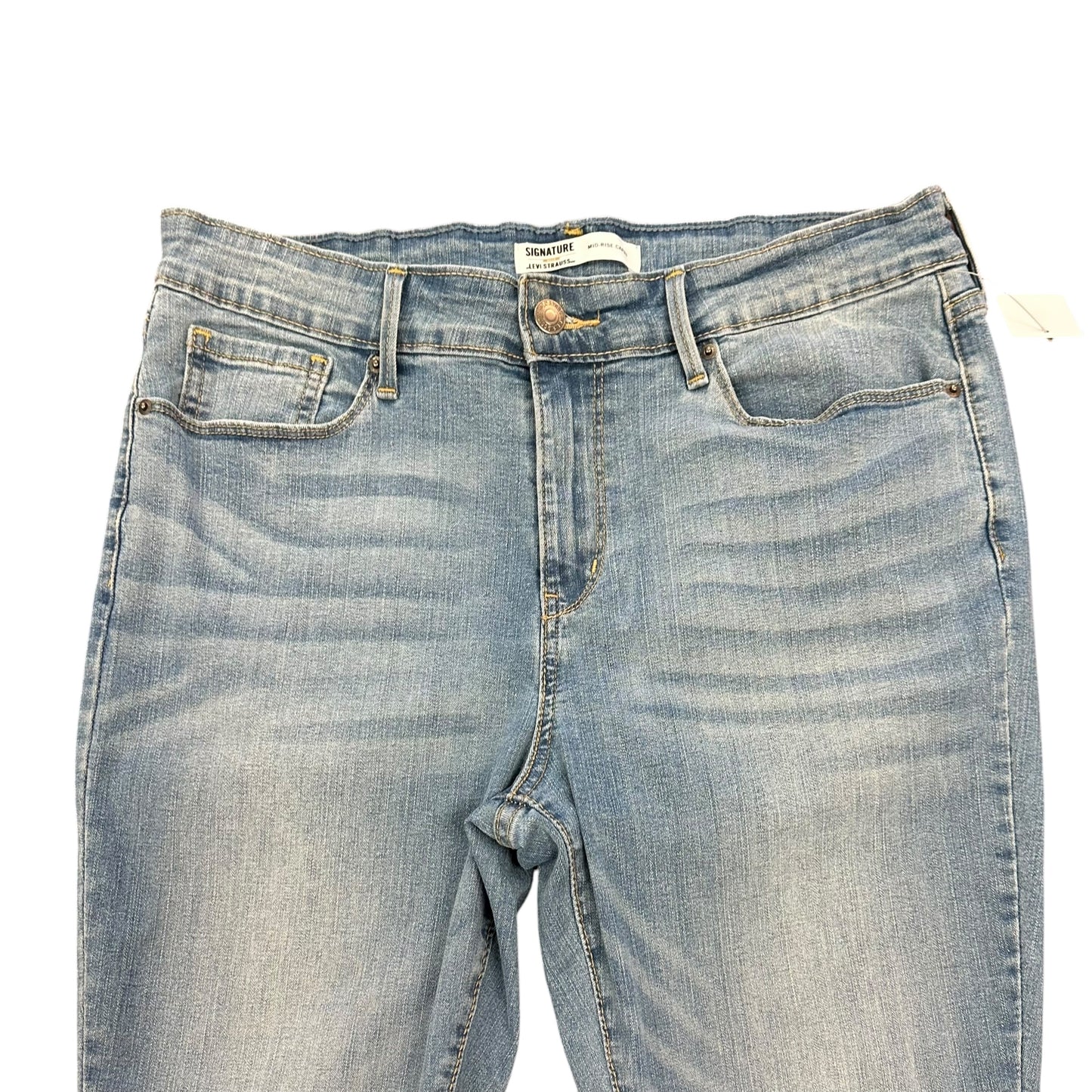 LEVI SIGNATURE STRAUSS MID RISE CAPRI 100 SZ 12/31