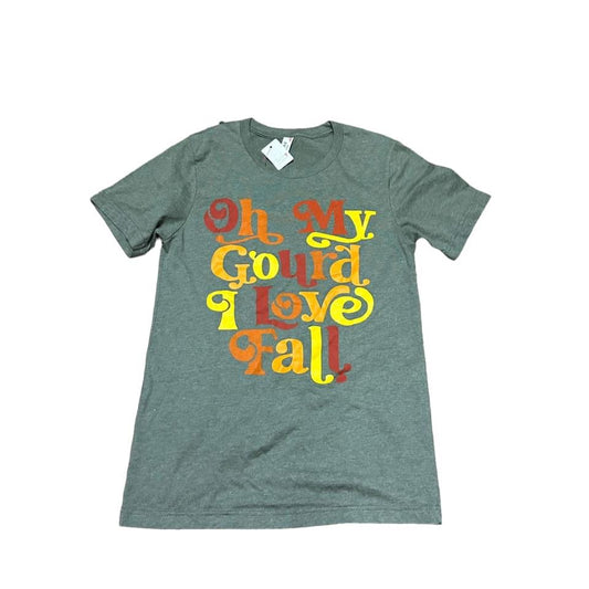 FALL T-SHIRT NWOT - OH MY GOURD I LOVE FALL - SMALL - 35