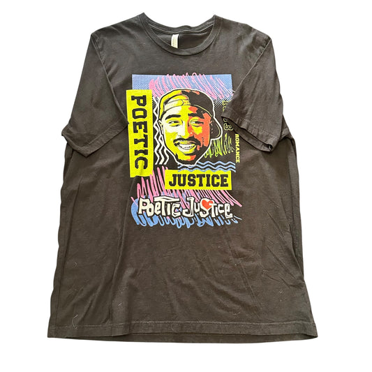 POETIC JUSTICE BLACK TSHIRT 100 2XL