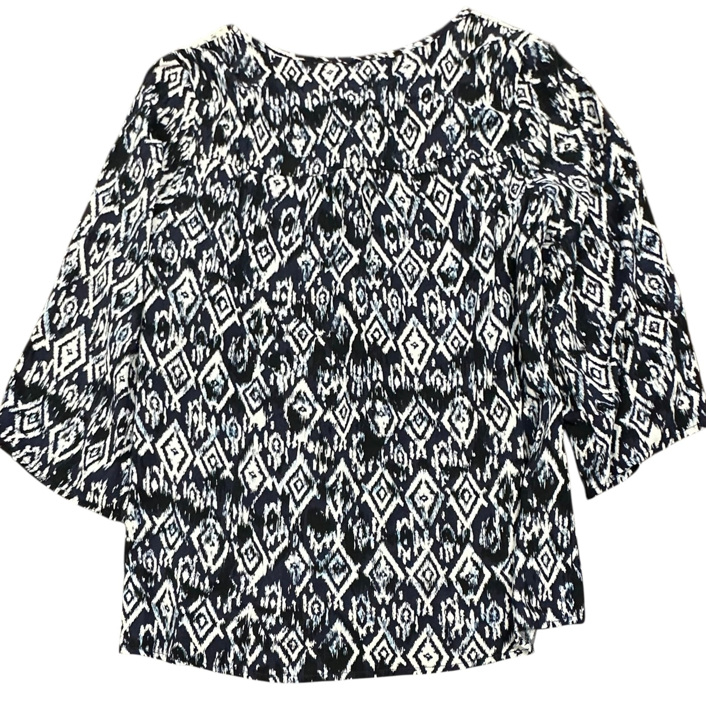KORI AMERICA NAVY WHITE TUNIC TOP 241 MEDIUM