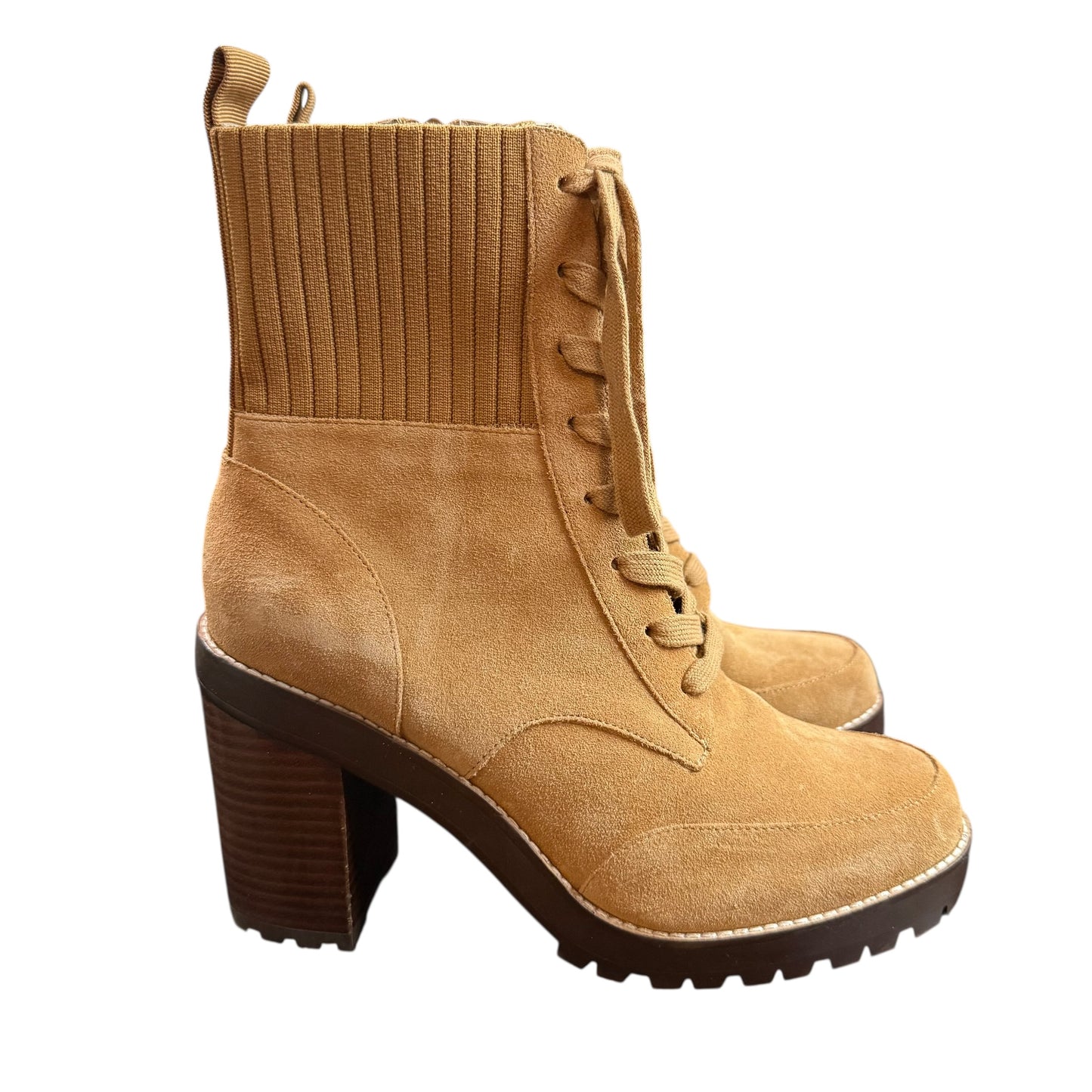 DELTAN SOPHIE SUEDE CHUNKY LUG SOLE HIKER BOOTIE NEW 218 9M