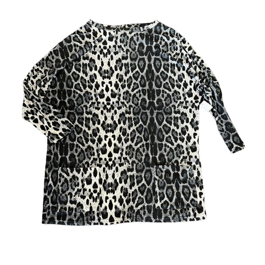 ANIMAL PRINT KNIT TUNIC - XL - 125