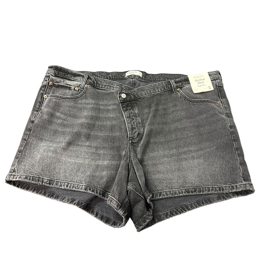 ABERCROMBIE & FITCH THE DAD SHORT HIGH RISE BLACK DENIM NWT 100 SZ 24