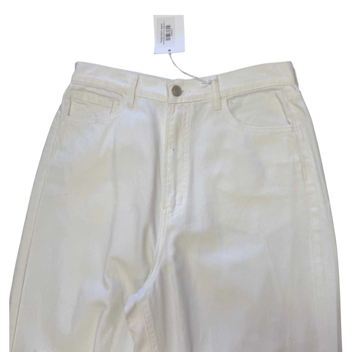 CELLO PERFECT MOM JEANS WHITE DISTRESSED NWT 100 SZ 7