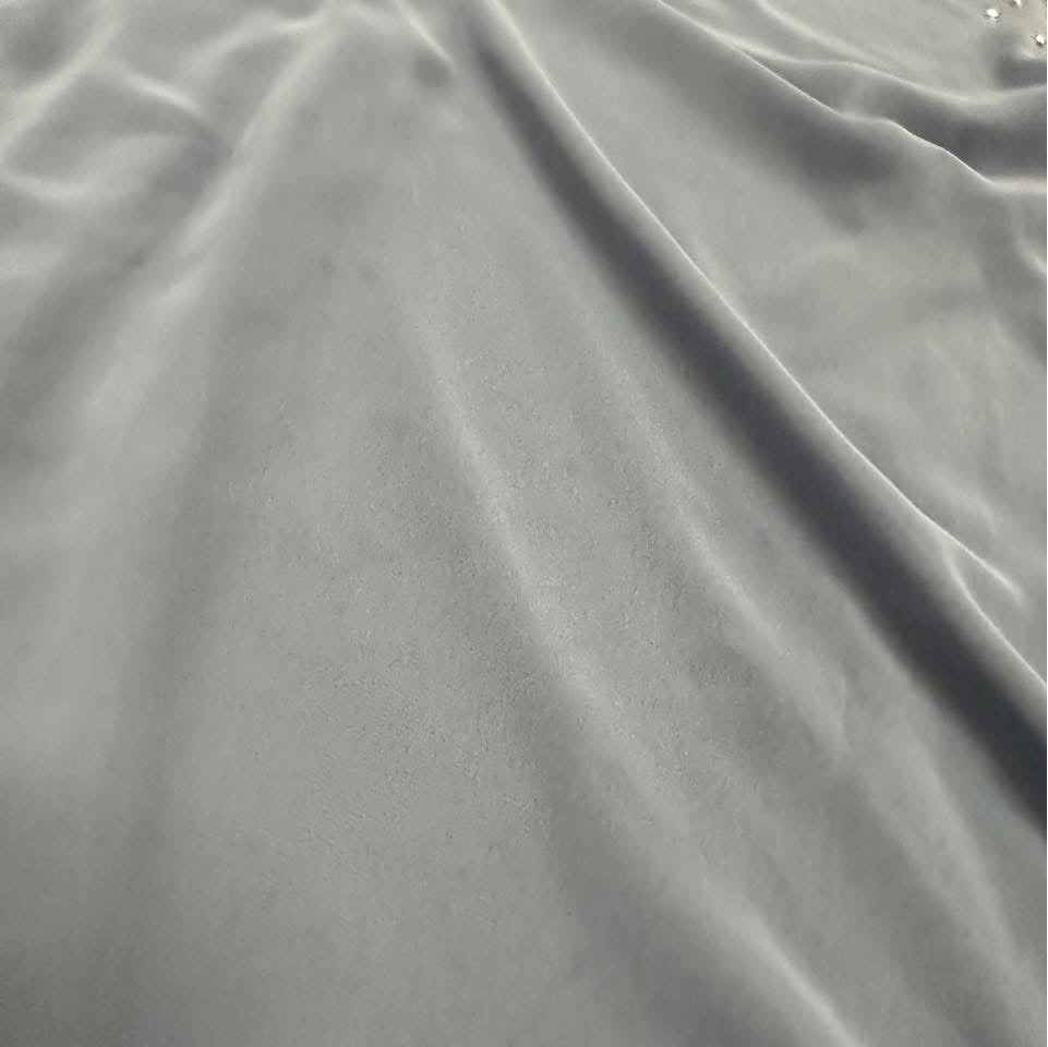 XSCAPE BLUE DRESS W CHIFFON OVERLAY EMBELLISHMENTS 85 SZ 22W *SPOT