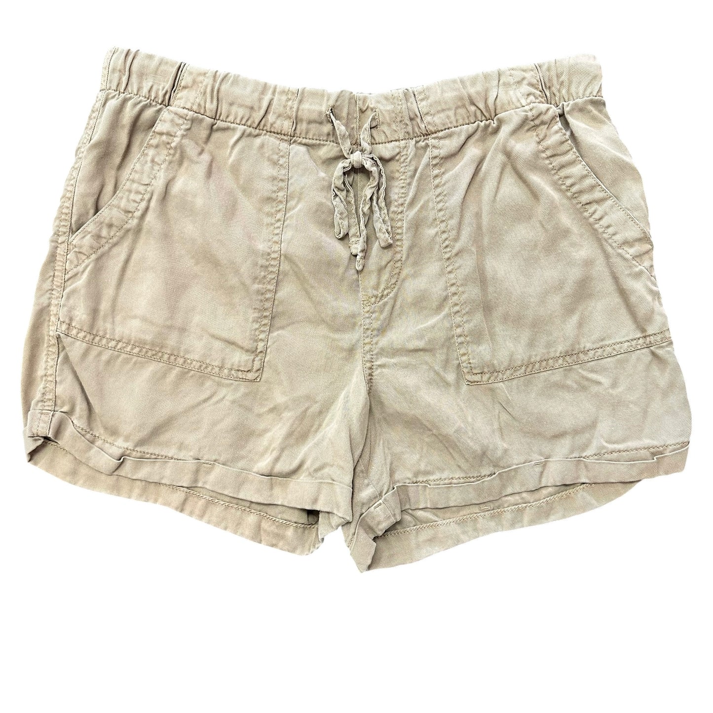 GAP KHAKI DRAWSTRING SHORTS 100 MEDIUM