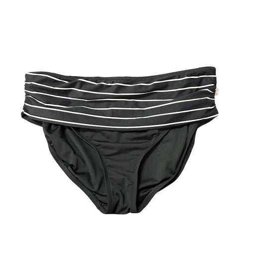 BEACH HOUSE BLACK WHITE BIKINI BOTTOMS 122 SZ 14