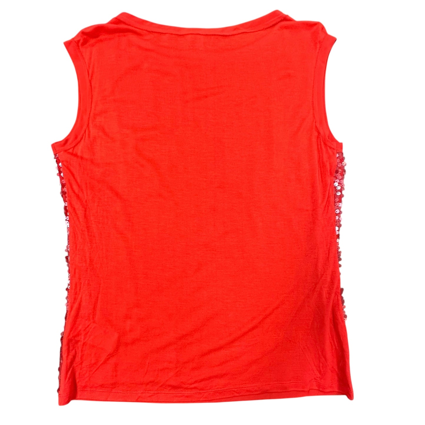 TED BAKER LONDON RED SEQUINS BLOUSE 100 MEDIUM