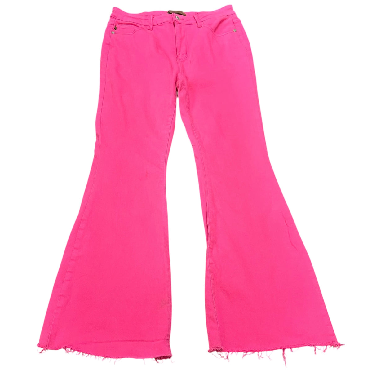 JUDY BLUE HIGH WAISTED PINK FLARE JEANS 100 SZ 11/30